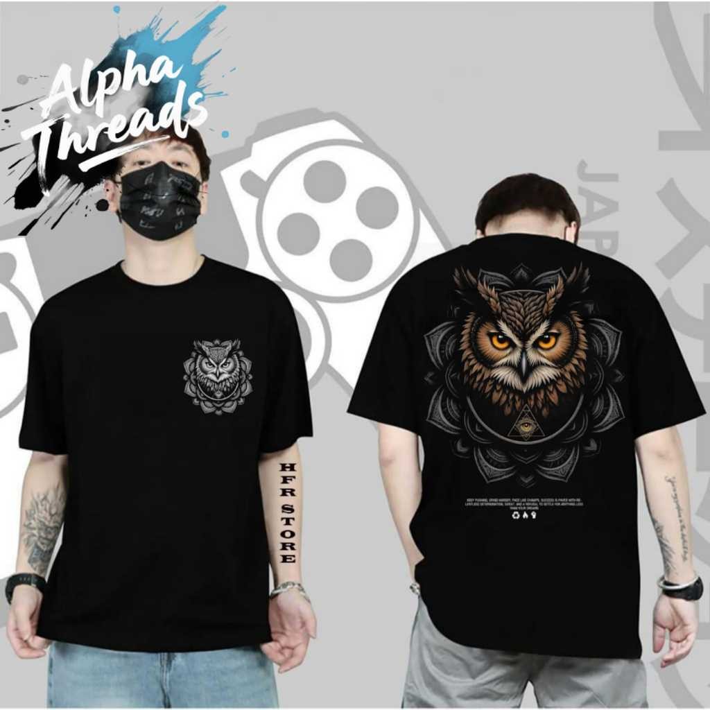 (จัดส่งตลอด 24 ชั่วโมง)Alpha Threads ใหม่ล่าสุด BEAR MOTIF DISTRO T-SHIRTS/PREMIUM T-SHIRTS/COOL YOUNG MENS #K2814