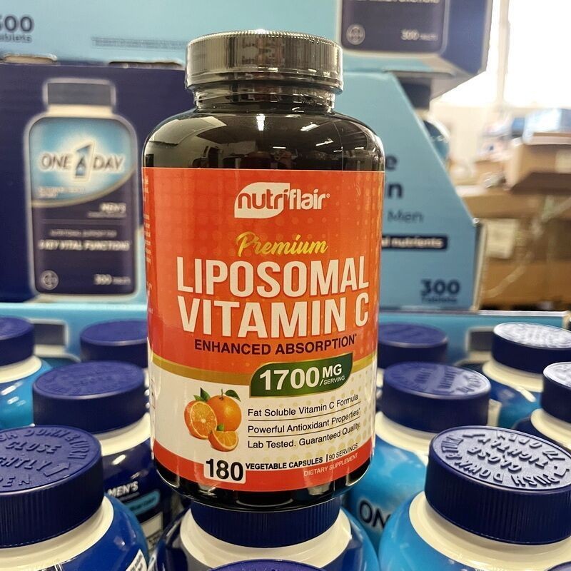 0905 NutriFlair Lipid Vitamin C Lipid-ละลายน้ํา VC Immunity 1700 มก. * 180 แคปซูลสหรัฐอเมริกา