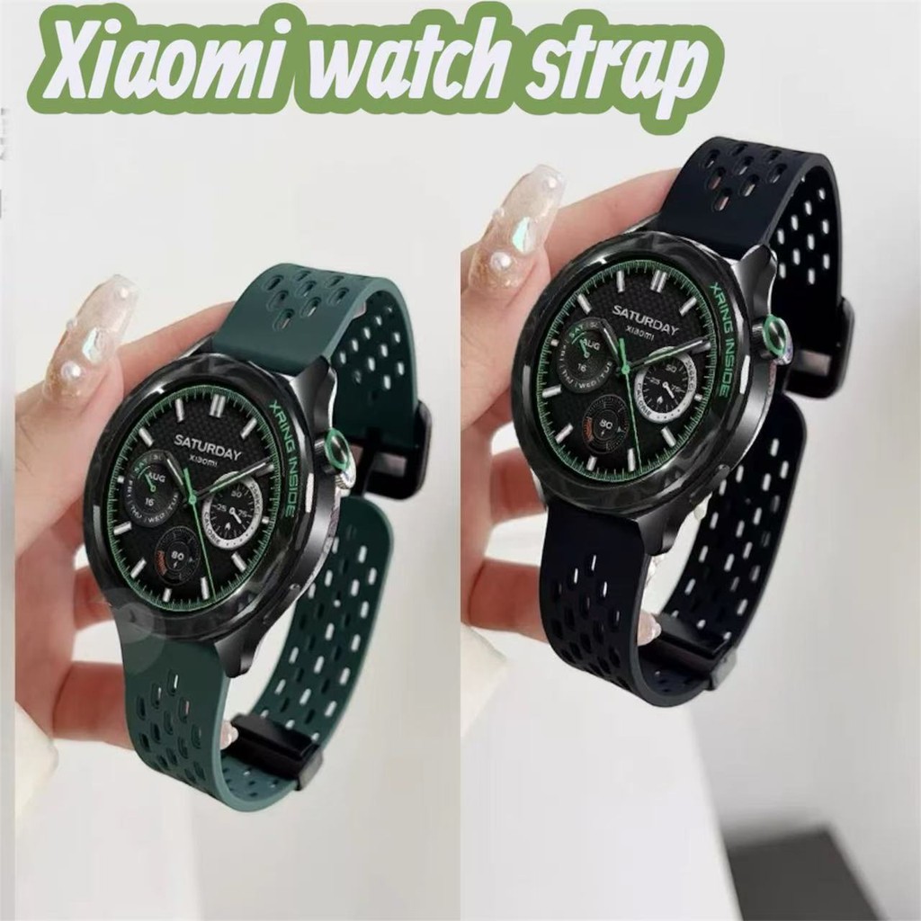 สายxiaomi watch S1 s2 s1active  s1pro s3 s4 watch2 2pro watch3 watch4แม่เหล็กลายรูสายนาฬิกา22mm20mm