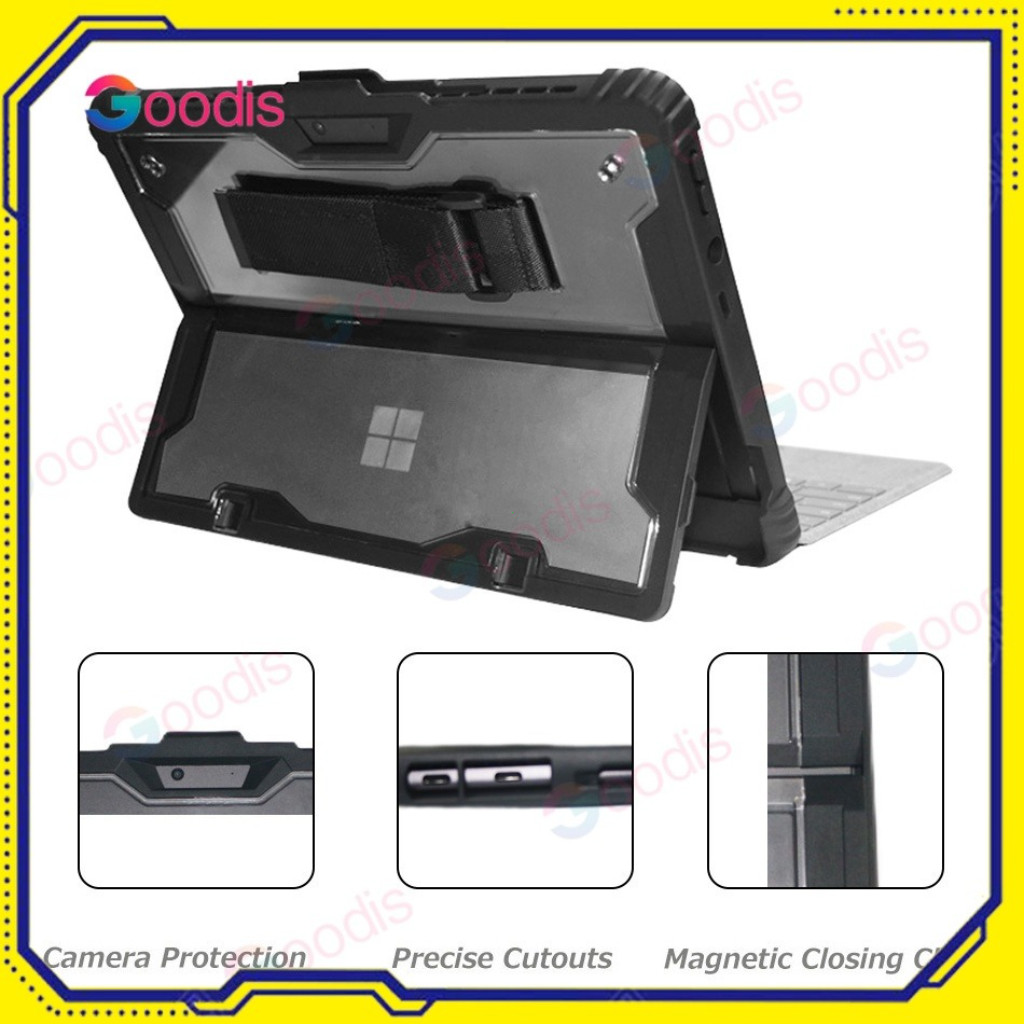 กรณีสําหรับ Microsoft Surface Pro12 11 10 9 8 7 6 5 4 7+ Go2 3 4 เคสฝาครอบที่ทนทานป้องกันแบบ All-in-One พร้อมที่ใส่ปากกา