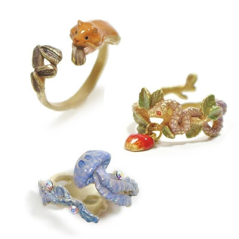 สร้อยคอลูกปัดสัตว์เล็กสามมิติ ออกแบบเฉพาะเจาะจงสำหรับผู้หญิง อาทิเช่น แมงกะพรุน งู หนูแฮมสเตอร์ รหัส