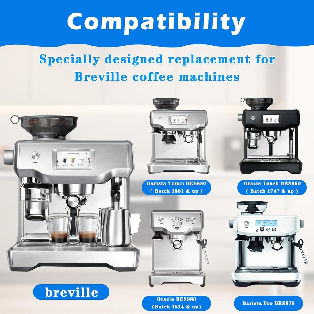 ตัวกรองทดแทนสําหรับ Breville Barista Express Barista Pro Barista Touch Oracle Touch Claro Swiss, 4 P