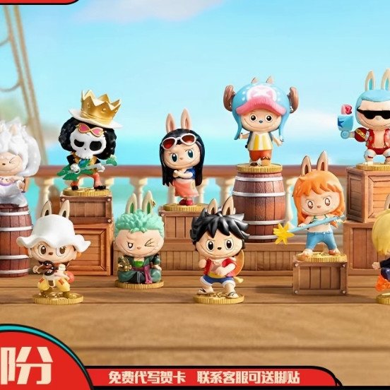 Popmart อย่างเป็นทางการ THE MONSTERS One Piece Series กล่องตาบอด LABUBU The Monsters One Piece Serie