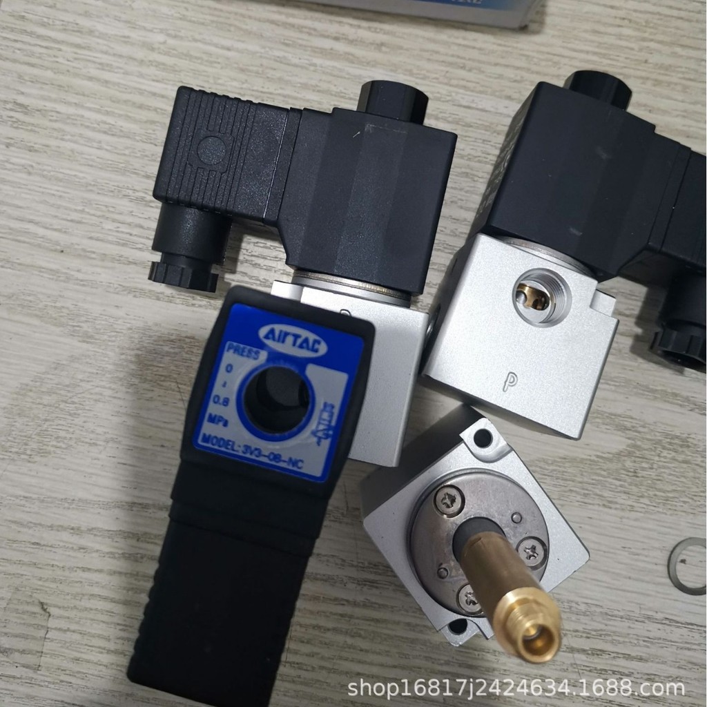 DC24V 6.5W 2/2 Way Three-Posion รุ่นโซลินอยด์วาล์วสองทาง; 3V3-08-NC 2S250-25A