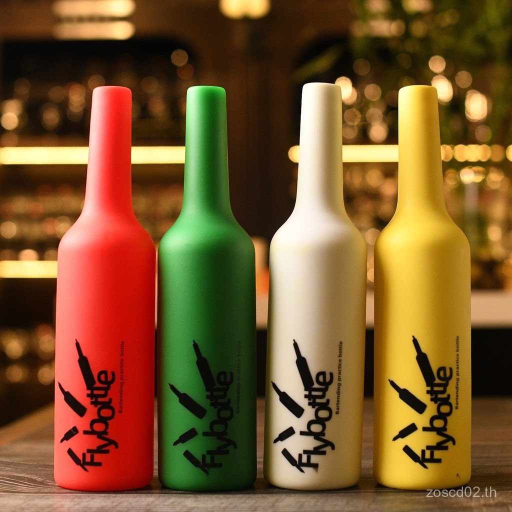 ของใช้แนะนํา ⭐ Introductory Bartender เฉพาะ pc ซิลิโคนสีขวดฝึกบาร์ประสิทธิภาพการบาดเจ็บฟรี Fall-Resi