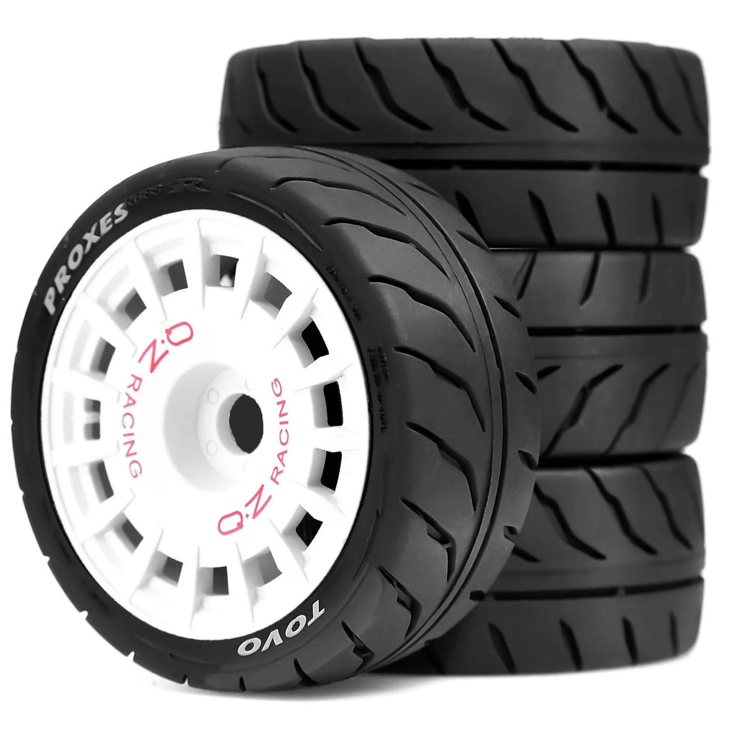 4pcs OD 68*27 มม.ยางล้อยาง 12 มม.Hex สําหรับ Tamiya TT01 TT02 TA06 XV01 1/10 Scale RC Racing รถอัพเกรดชุด