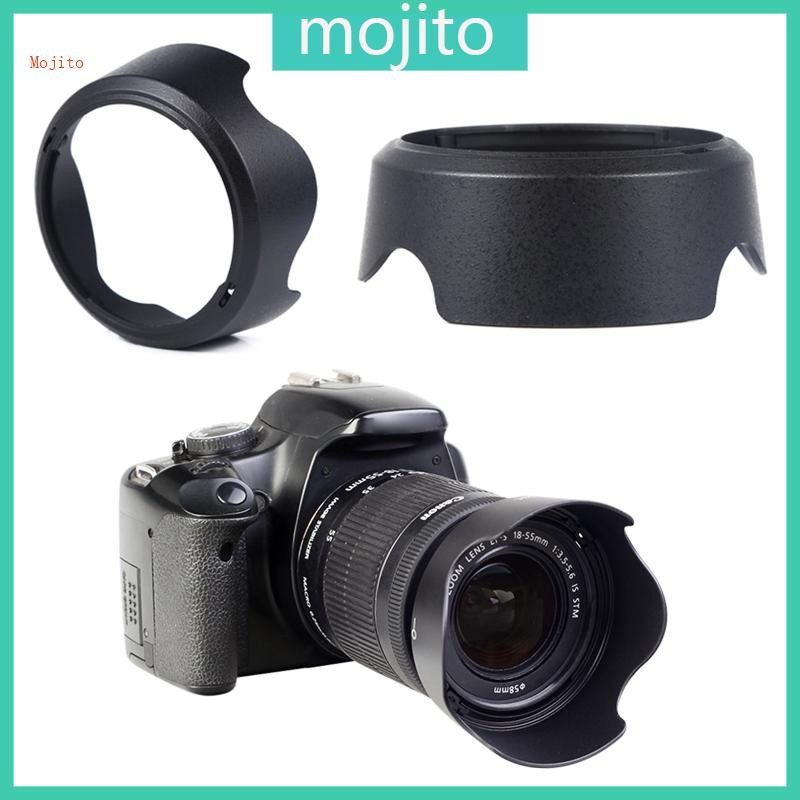 Mojito EW63C 100d กล้อง Len Hood Shade สําหรับ EF-S 18-55 มม.F 3 5-5 6 สําหรับ STM Len หลีกเลี่ยงรอบ