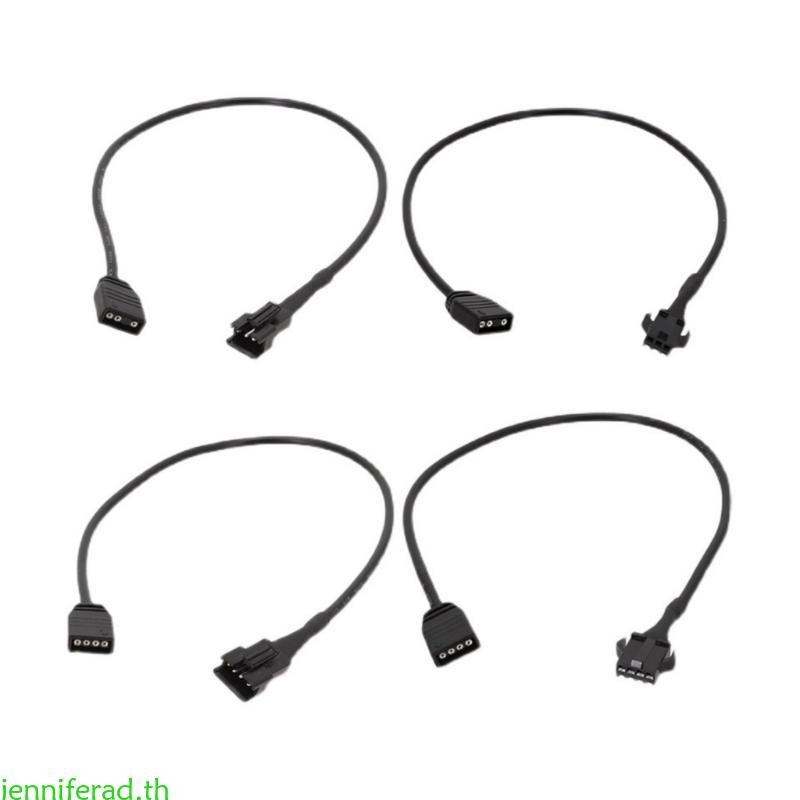 Jenniferad ARGB สาย 5v12v 4Pin ถึง SM4Pin หญิง ARGB สายสําหรับ DEEPCOOL Lian Li PC กรณี SM4Pin Fem