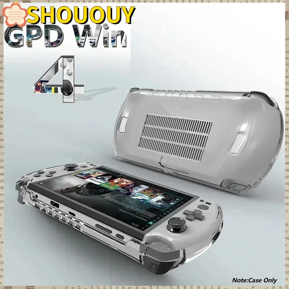 SHOUUY ป้องกัน, คอนโซลนุ่มโปร่งใส, เปลี่ยนเกราะป้องกันคอนโซลสีทึบกันกระแทกสําหรับ GPD Win 4