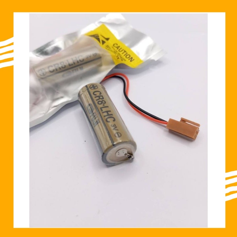แบตเตอรี่FUJI CR8-LHC แจ็คน้ำตาล 3v 3000mAhCR17450SE สินค้าพร้อมส่งร้านในไทยส่งของทุกวัน