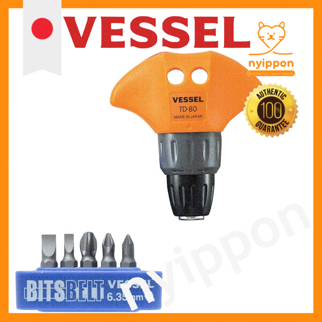 VESSEL T-Type Ratchet Driver Set TD-80