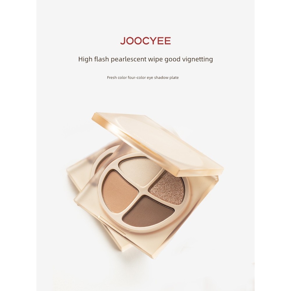 อายแชโดว์ พาเลทตา eyeshadow Joocyee Four-Color Pearlescent Makeup Hundred Billion Subsidy