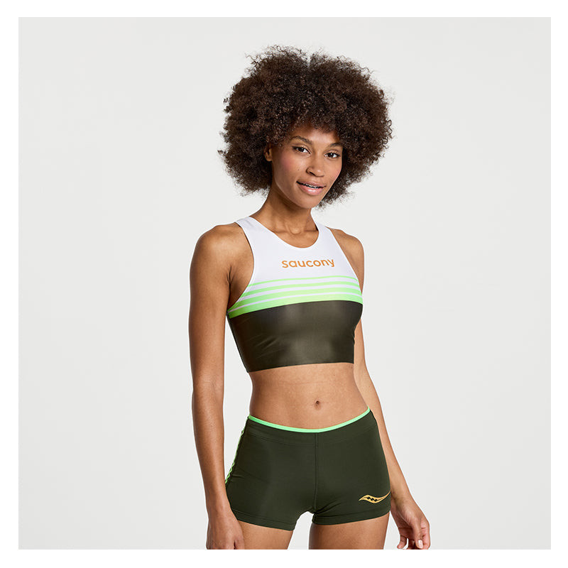 SAUCONY-ENDORPHIN ELITE CROP TOP เสื้อวิ่งผู้หญิง