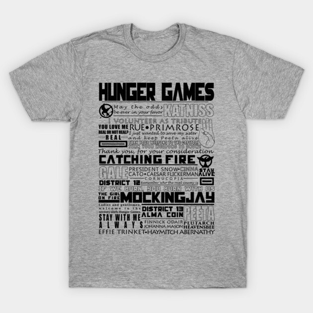 เสื้อยืด Vintage Hunger Games T-Shirt แท้ Cotton 100% แฟชั่น สวยๆ y2k น่ารัก การ์ตูน S-5XL