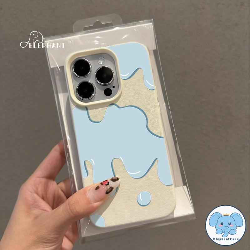 สำหรับ IPhone 15 13 16 11 XR 12 14Pro Max 7 15 8 14Plus XS X Max ครีมครีมพื้นผิวหนังความคิดสร้างสรรค์ - รูปที่ 2