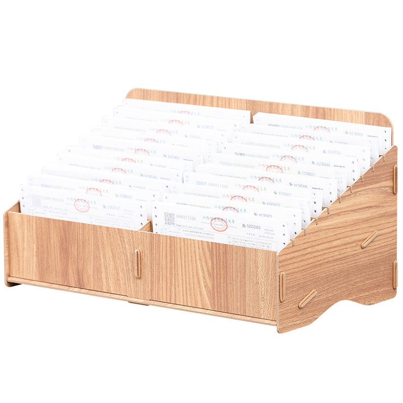 กล่องเก็บบัตรกํานัล Express Sheet Bill Storage กล่องเรียงลําดับเอกสารบัญชีการเงินชั้นเก็บแผ่นการจัดส