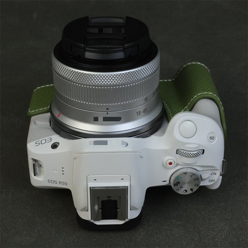 PU ครึ่งสําหรับ Canon EOS R50 กล้องป้องกันฐานด้านล่างสําหรับ Canon EOS R100 กระเป๋ากล้องอุปกรณ์เสริม