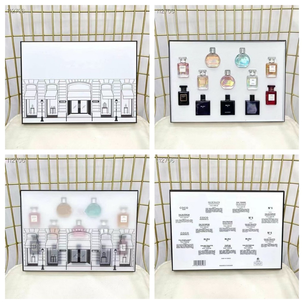 ตัวอย่างน้ําหอม 7.5ml ชุด 12 ชิ้น Encounter coco Azure N5 น้ําหอม Eau de Toilette รุ่น q น้ําหอม ชุด