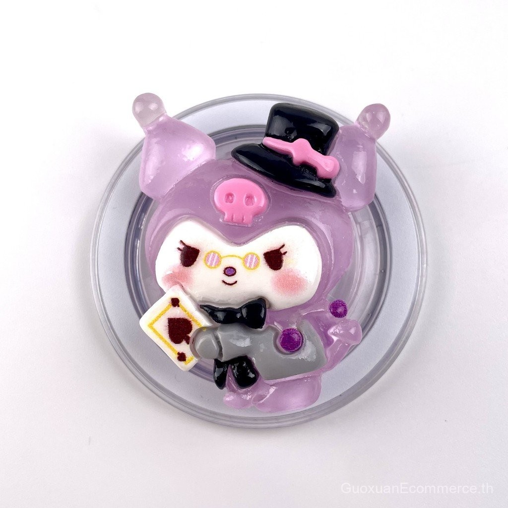 Sanrio ที่วางโทรศัพท์แม่เหล็กสามมิติ Melody magsafe Kuromi KT แมวถุงลมนิรภัยที่วางแบบพับเก็บได้เรซิน 3D ที่วางโทรศัพท์มือถือ - รูปที่ 5