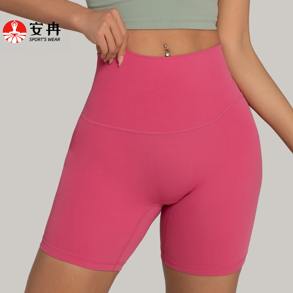 【Anran】กางเกงขาสั้น เอวสูง เหมาะกับการเล่นโยคะ เต้นรํา สําหรับผู้หญิง (S-XL)
