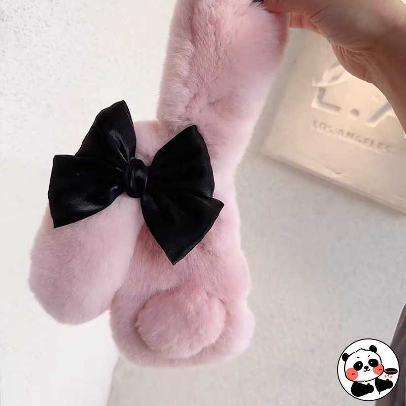 ฤดูใบไม้ร่วงฤดูหนาวFurryกระต่ายเคสโทรศัพท์สําหรับOPPOค้นหาX8 X8S X7 X6 X5 X3 X2 R17 R15 R15X R11 R11