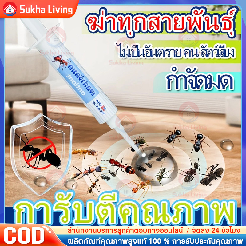 เจลกำจัดมด Anti Ant แอนตี้แอนท์ เหยื่อกำจัดมด เจลล่อมด หยดเดียวตายยกรัง กําจัดมด กําจัดปลวก