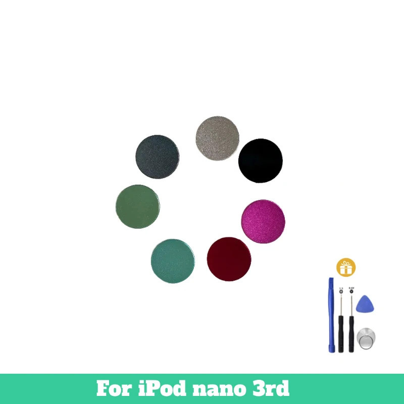 สีดําสีแดงเงินสีเทาสีฟ้าอ่อน Clickwheel ปุ่มกลางปุ่มเลือกสําหรับ iPod Nano 3rd 4GB 8GB A1236