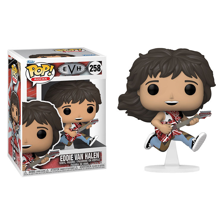 ของแท้พร้อมสต็อก Funko POP Eddie Van Halen รูปรุ่น pvc 258 #