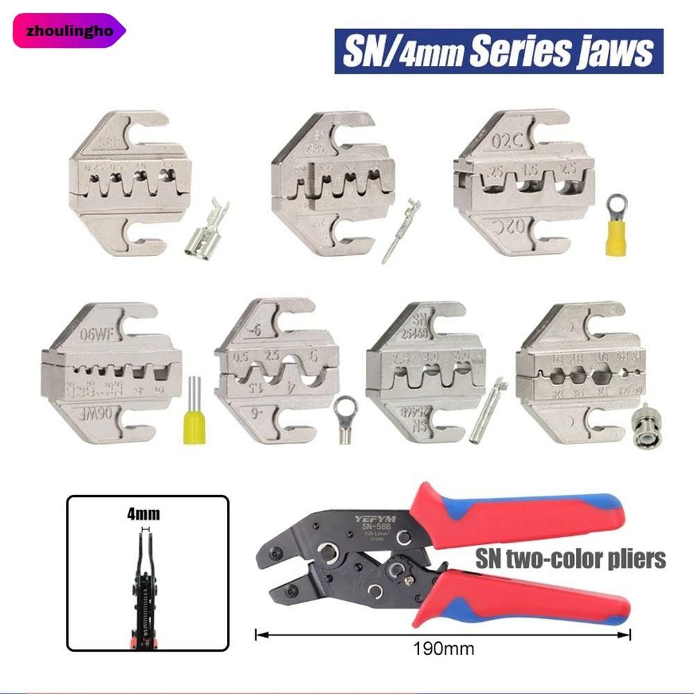 ZHOULINGHO SN CRIMPING คีม Jaw, SN-2546B 02C Alloy CRIMPING คีมขากรรไกร,กว้าง 4 มม.48B 58B 06WF 2549
