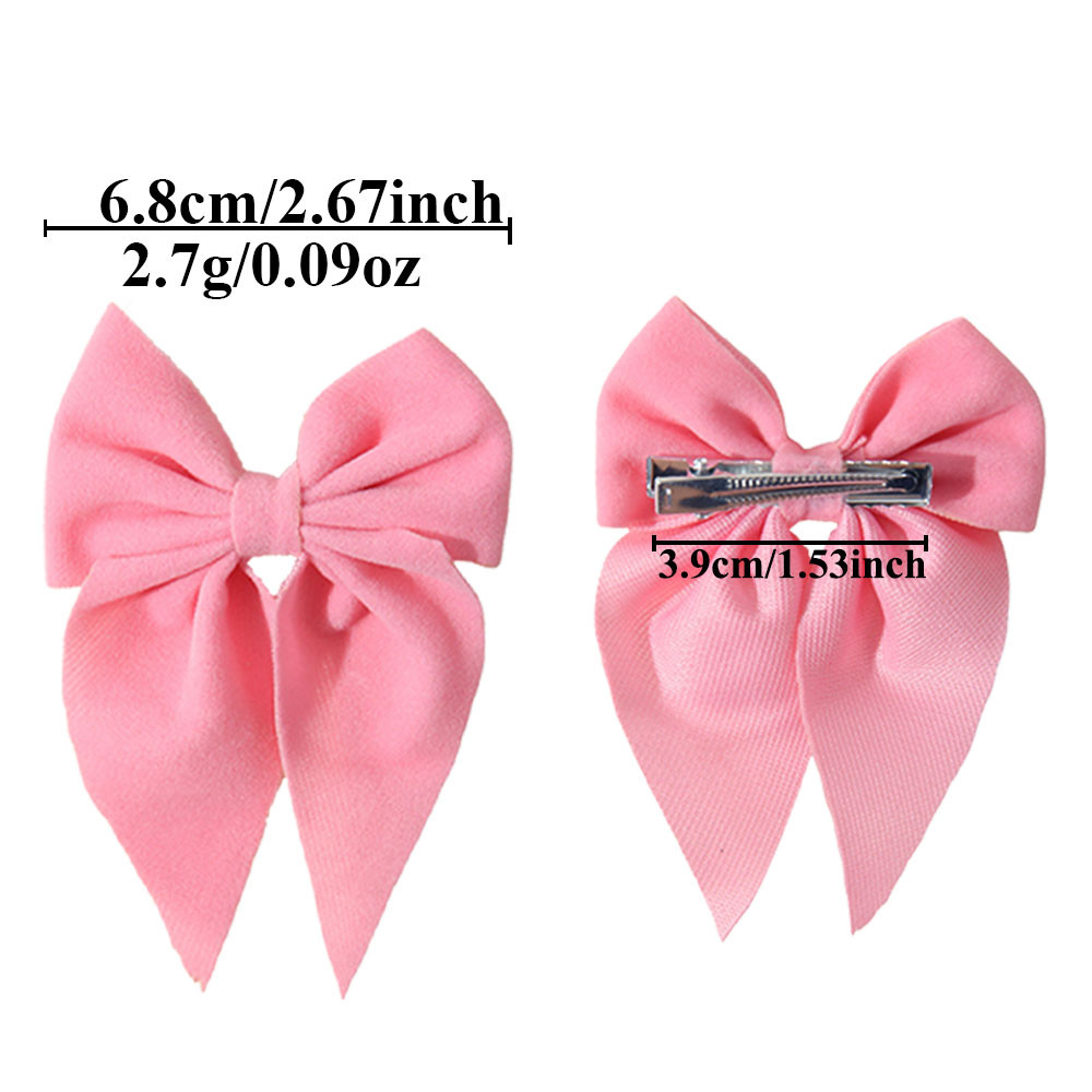 1พีซี  โบวผ้าสีมาคารอนสวย, หวานและน่ารัก, มีสไตล์วิทยาลัย, โบวผมเด็ก - รูปที่ 2