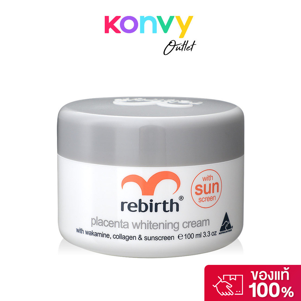 ครีมรกแกะ รีเบิร์ท Rebirth Placenta Whitening Cream 100ml สูตรไวท์เทนนิ่ง ใช้ได้ทั้งเช้าและก่อนนอน.