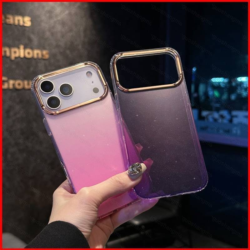 CH1 Apple 17 PROMAX เคสโทรศัพท์มือถือไล่โทนสีโปร่งใส Anti-Drop ฝาครอบป้องกันของขวัญสําหรับสาว HC1