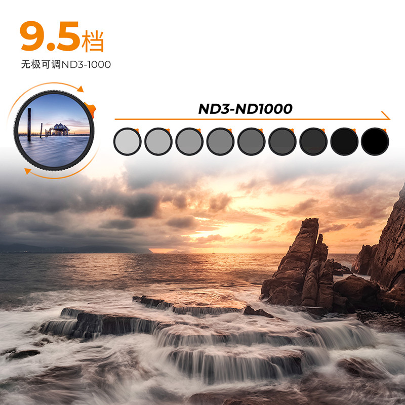 [แนะนําจัดส่งที่รวดเร็ว] พร้อมสต็อก Droll ปรับ ND3-1000 nd Filter NANO-X Series Variable nd Filter 4