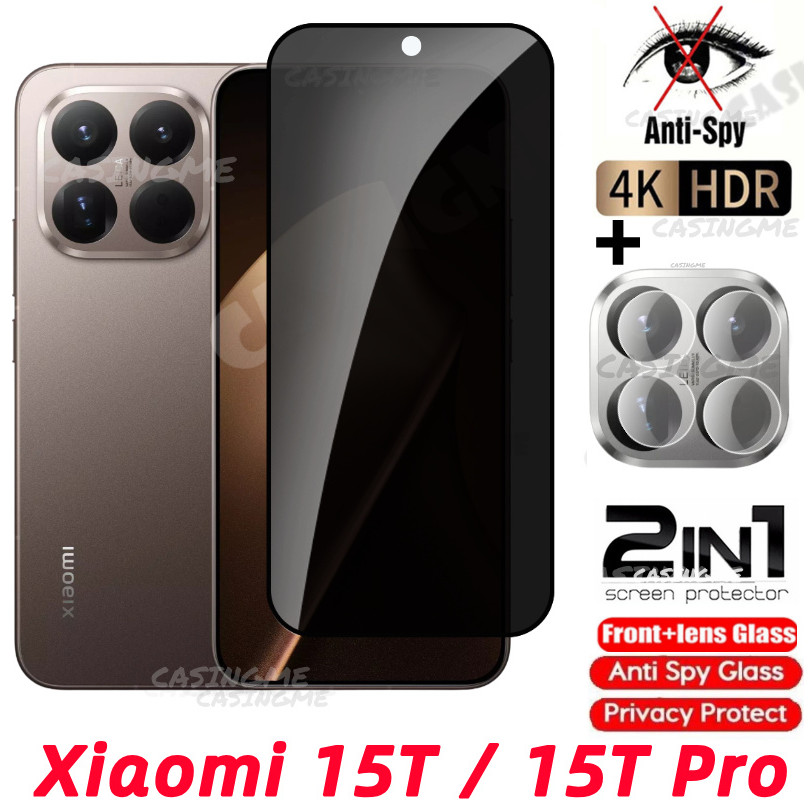Xiaomi 17T 15TPro 202 กระจกนิรภัยส่วนตัว Anti-Spy Full Cover Screen Protector Anti Peek ฟิล์มความเป็นส่วนตัวสําหรับ Xiaomi 15T 15T 15 T15 15TPro Xiaomi15T Pro 5G Anti Peek ฟิล์มความเป็นส่วนตัว