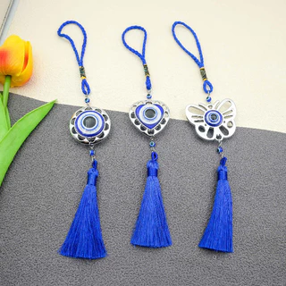เครื่องประดับแขวน เครื่องราง ตุรกี Evil Eye โมบายฮวงจุ้ย ขับไล่สิ่งชั่วร้าย นำโชคดี โมบายแขวนในรถ