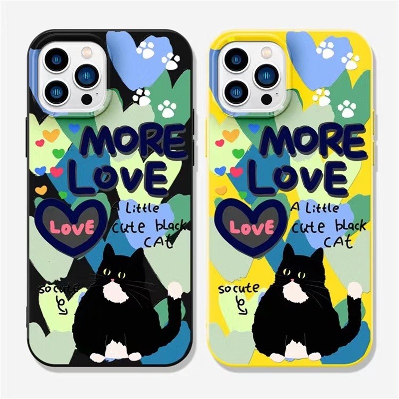 สีดําglossy Soft Case Anti-Fallเคสโทรศัพท์สําหรับiPhone 16 Promax 15 Promax 12 13 Mini 14plus 11 Pro Max X XS XR XS Max 7 8 plus Se2020