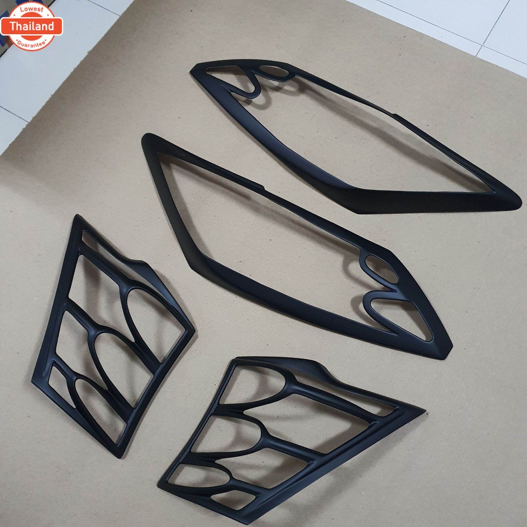 ครอไฟหน้า ไฟท้าย honda freed สีดำด้าน ใส่year 2010 - 2020