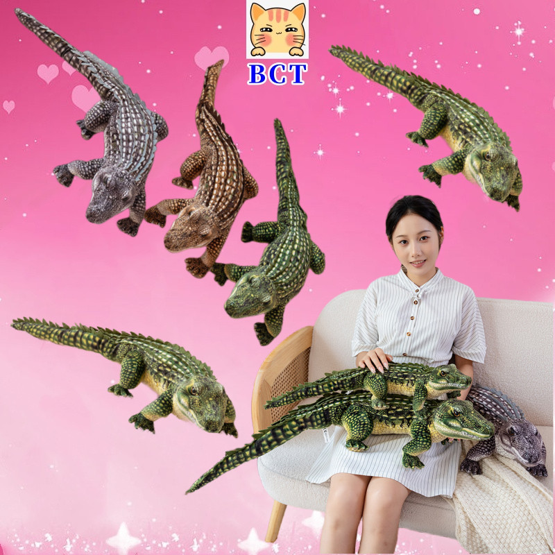 BCT จําลองจระเข้ของเล่นตุ๊กตาจระเข้ของเล่นตุ๊กตาเด็กของเล่นตุ๊กตาตกแต่งบ้านให้เพื่อนของขวัญวันเกิดของขวัญเด็ก