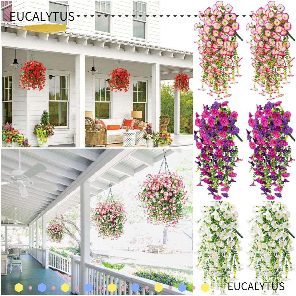 ดอกไม้ประดิษฐ์ EUCALYTUSTH กิ่งใบทองต้น morning glory สำหรับ DIY และตกแต่งงานแต่ง