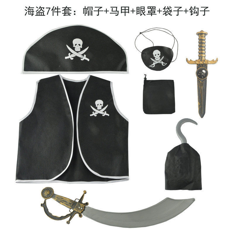 Hot Sale#Children's Day Dance Performance Costume Pirate Outfit Accessories Pirate Knife Children's 