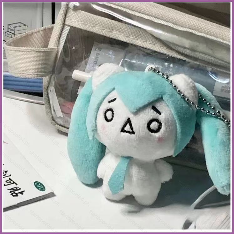 น่ารัก Hatsune Miku x Kaomoji ตุ๊กตาตุ๊กตาของขวัญสําหรับสาวกระเป๋าจี้ Fufu ตุ๊กตาของเล่นสําหรับเด็กก