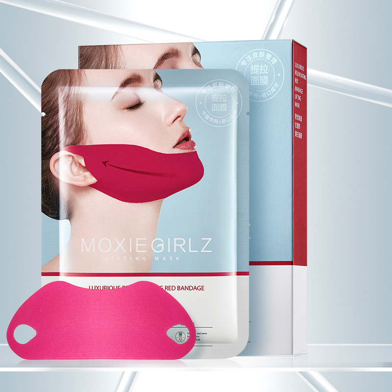 [จัดส่งด่วน] Mousse Girl Luxury Pet Rejuvenating Red Bandage Lifting Mask Sheet Firming Fine Lines S
