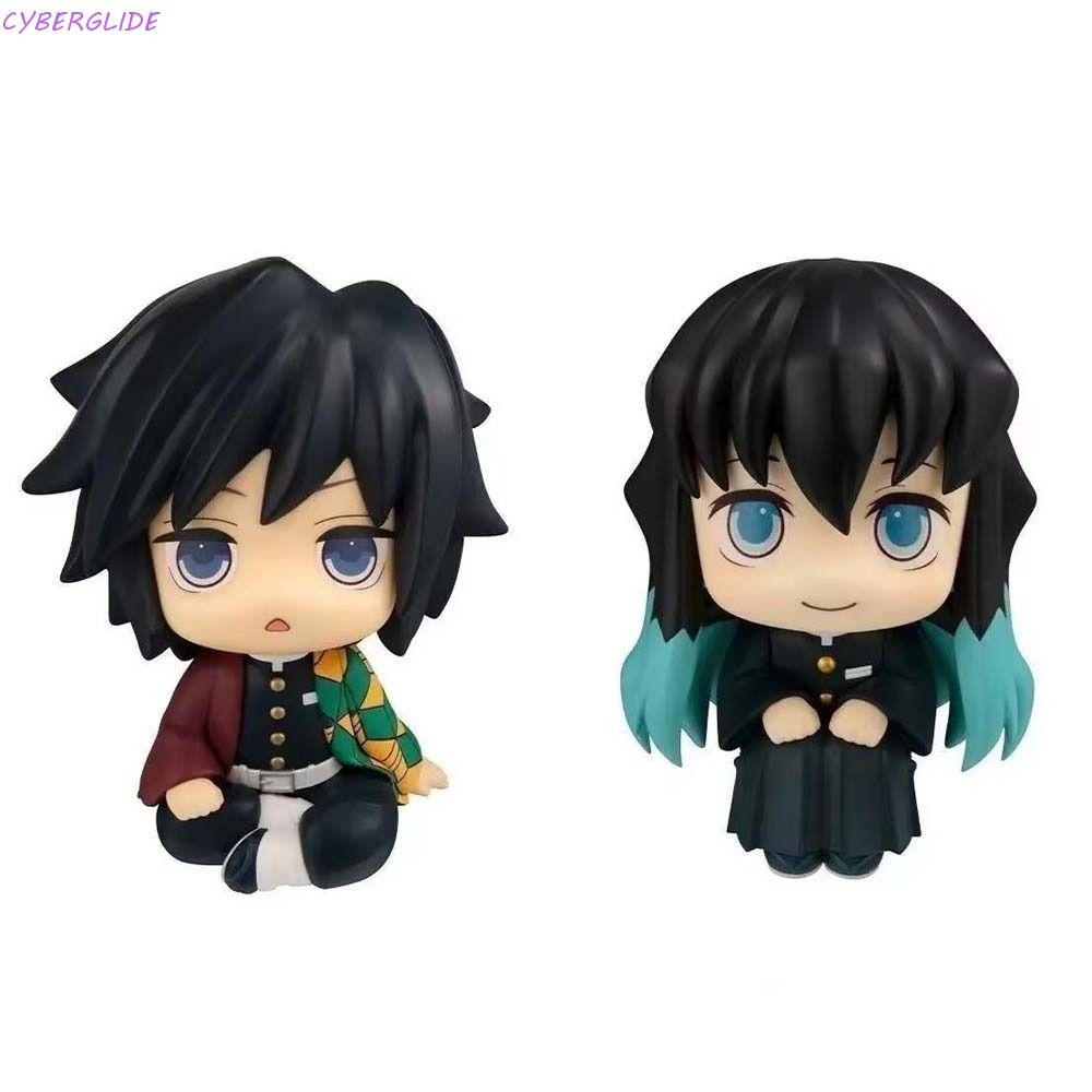 CYBERGLIDE Demon Slayer ตัวเลข,รุ่น Q อะนิเมะอุปกรณ์ต่อพ่วง Tokitou Muichiro รุ่น, ของขวัญเด็ก 10 ซม