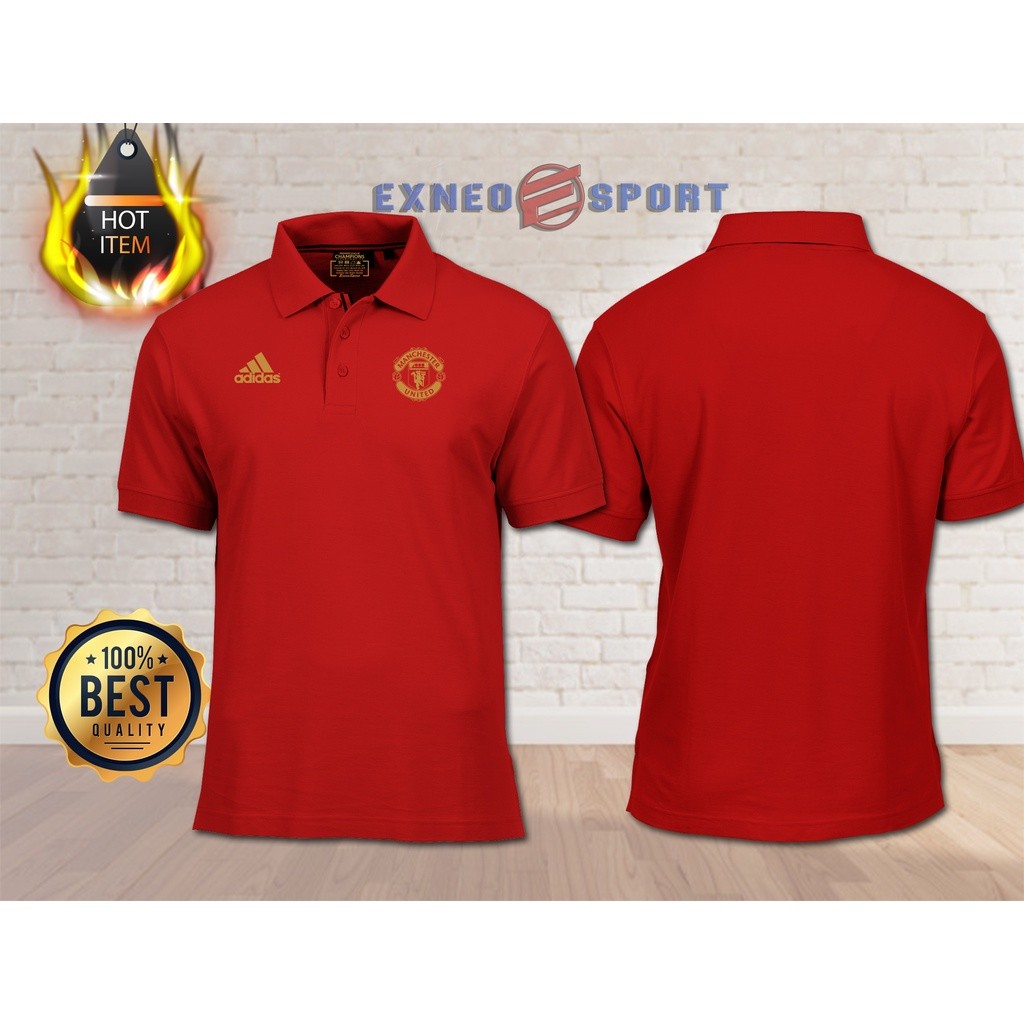 Polo Premium Baju Polo Team Manchester United FC EPL Gold Edition เสื้อยืดลําลองกราฟิก Tee - รูปที่ 2