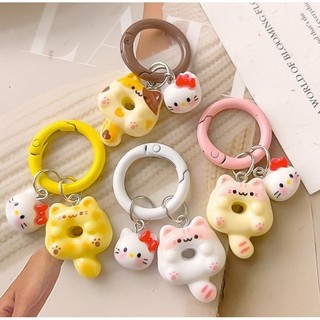 น่ารัก โดโดนัท สัตว์เสน่ห์พวงกุญแจแฮนด์เมดจี้พวงกุญแจแหวนน่ารักกระเป๋าโทรศัพท์เครื่องประดับแฟชั่นของขวัญออกแบบเฉพาะ