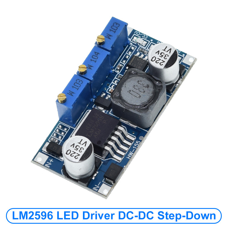 LM2596 LED Driver DC-DC Step-down ปรับ CC/CV โมดูลแหล่งจ่ายไฟแบตเตอรี่ Charger ปรับ LM2596S คงที่ Cu