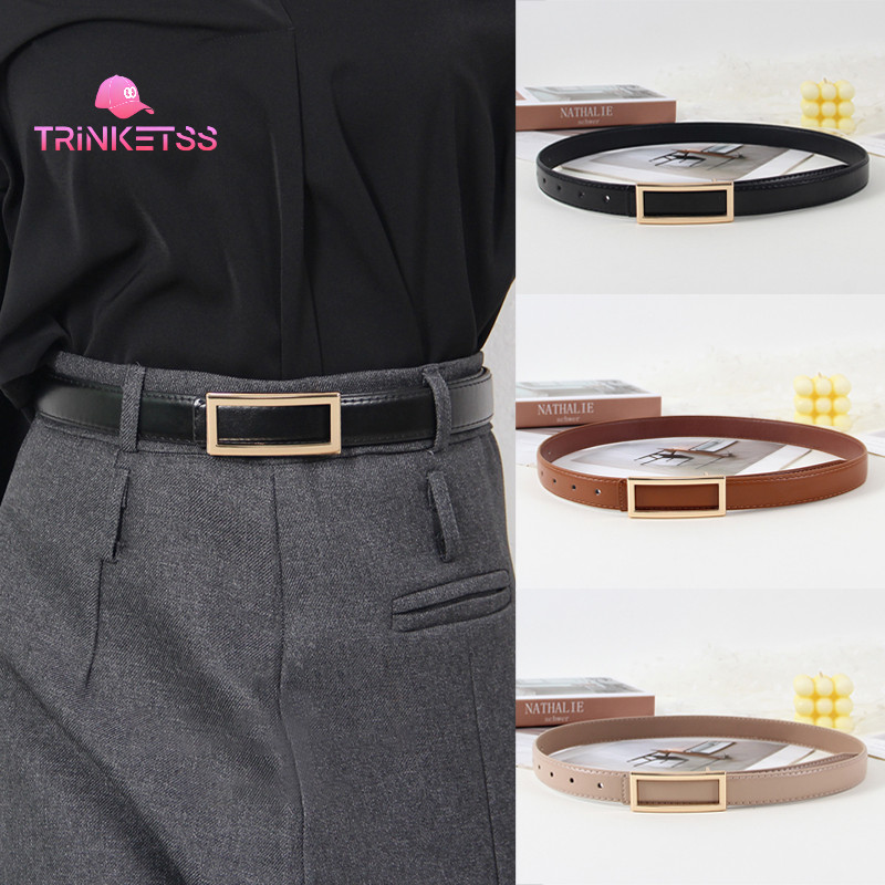 COD🚚ระดับไฮเอนด์ ผู้หญิง เข็มขัด อเนกประสงค์ กางเกงขายาว ตกแต่ง เรียบง่าย ทันสมัย-Trinketss