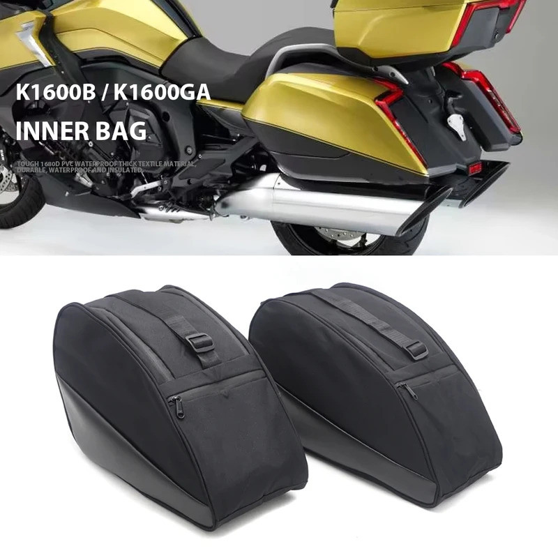 อุปกรณ์เสริมรถจักรยานยนต์กระเป๋าเดินทางสําหรับ BMW K1600B K 1600 B K1600 Grand America สีดํา Topcase