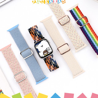 สายไนลอนถักยืดหยุ่นสำหรับ for Apple Watch Ultra / SE 3 2 Iwatch Series 11 10 9 8 7 6 5 4 49 45 46 44 42 41มม 40 38มม