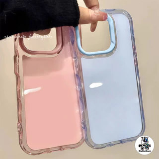 For iPhone 16 15 14 13 12 17 11 Pro Max 15 16 Plus เคสสำหรับไอโฟน13 เคส เคสโทรศัพท์ Ins น่ารักสีสัน ฝาหลังสีเจลลี่นุ่ม